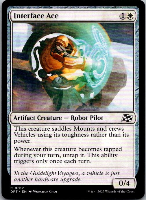Interface Ace 17 Common Aetherdrift Magic: The Gathering Lightly Played