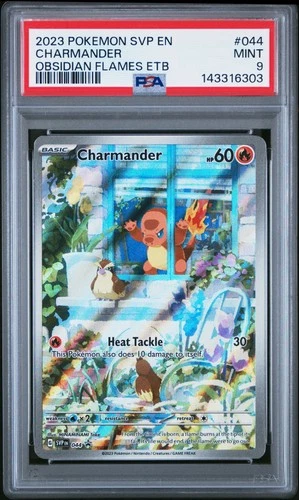 PSA 9 Charmander 044  Pokémon 2023  Svp En-Sv Black Star Promo
