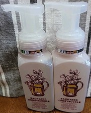 Bath Body Works BACKYARD HONEYSUCKLE Foaming Hand Soap Lot of 2 8.75 FL Oz Ea