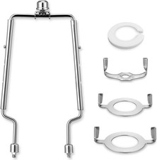 Lamp Harp Kit, 7 8 9 10 inch Adjustable Lamp Shade Holder, Hardware Parts Includ