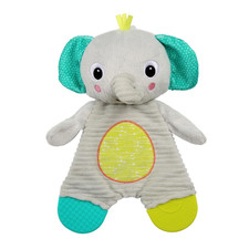 Snuggle  Teethe Bpa-Free Crinkle Teething Plush Baby Toy - Elephant