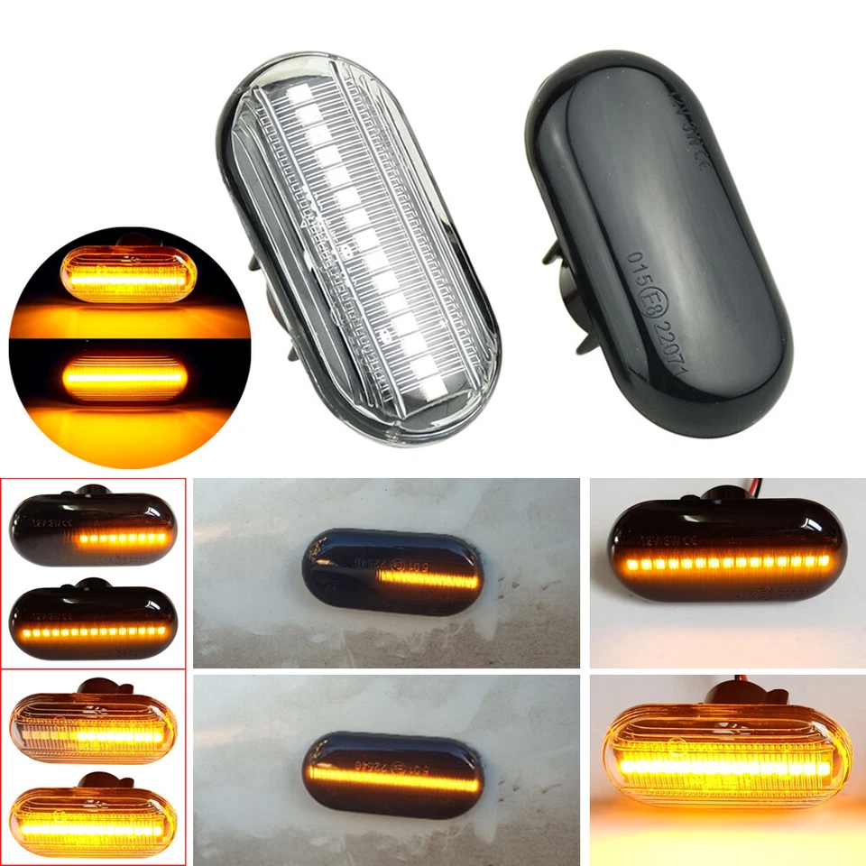 For Nissan Interstar Opel Vivaro Benz Smart LED Side Marker Light Turn Signal - Imagem 2 de 4