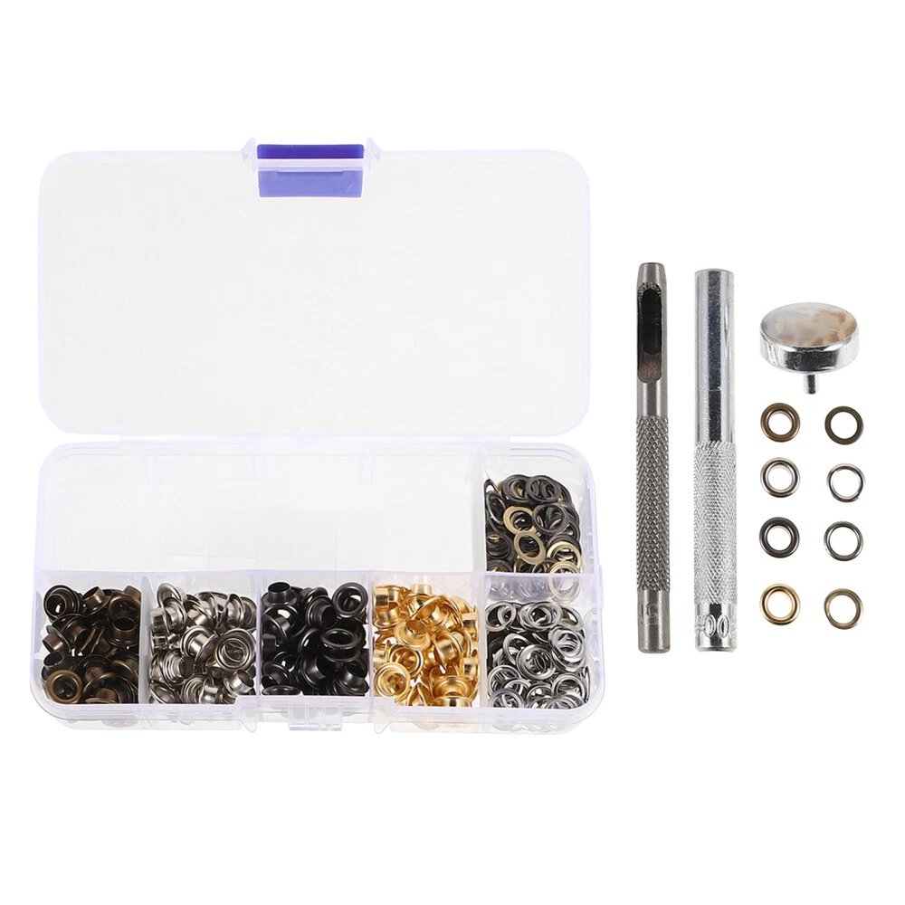 Anko Set Di 5 Occhielli Per Guide Da Campeggio - Diametro 7,5 Mm - Colore Bianco