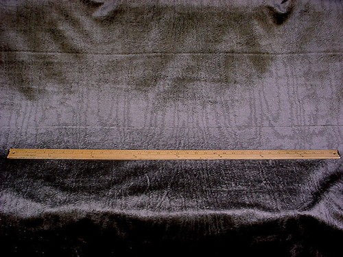 1-3/4Y Osborne & Little NCF4211 Cantabria Graphite Velvet Upholstery Fabric - Picture 2 of 4