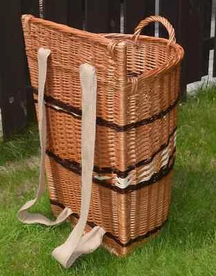 WIKLER ¡Cesta de transporte trasero 2 variantes grandes! Cesta de heno Kiepe mimbre cesta de joroba cesta trasera
