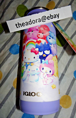 Igloo Hello Kitty Care Bears Stainless Steel 16 oz Can Cooler Tumbler New