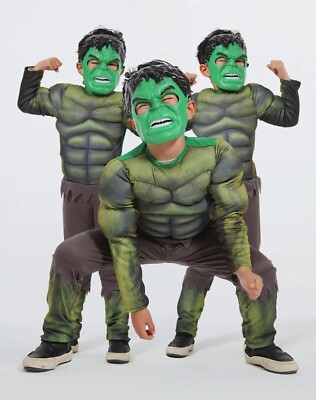 Cosplay Hulk Kostüm Muskel Outfit Avengers Kostüm Karneval Schlafanzug Halloween