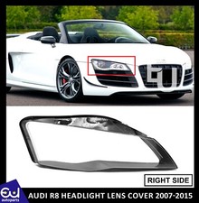 FOR AUDI R8 RIGHT DRIVER SIDE FRONT HEADLIGHT HEADLAMP LENS COVER 2007-2015