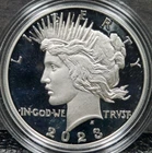 2023 $1 Peace Proof Silver Dollar in OGP with COA #682