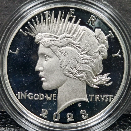 2023 $1 Peace Proof Silver Dollar in OGP with COA #682