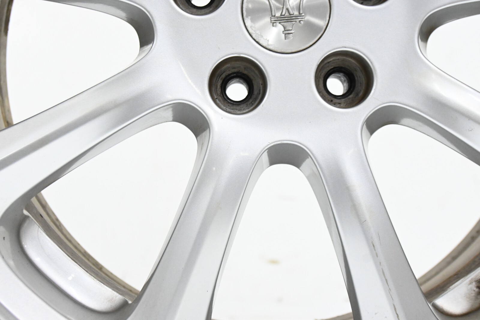 ⭐ 03-12 Maserati Quattroporte 19" Front 9 Spoke Rim Wheel Tire Silver Oem