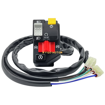 ATV Handlebar Switch Honda FourTrax Recon 250 Handlebar Control Switch - Start/Kill/Headlight Button 2007-2017 Headlight Control - Foto 6