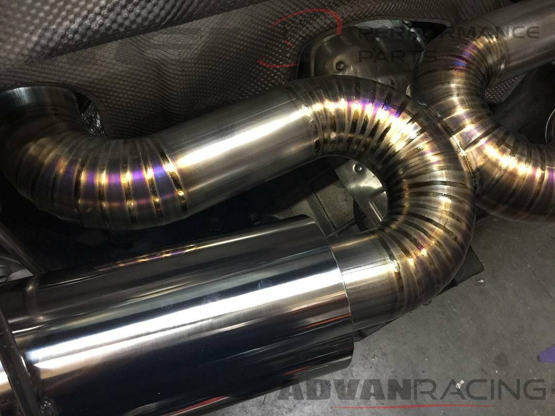 Rev9 Titanium Cat-Back Exhaust Bolt On Replacement 3 Inch fits Audi R8 5.2L V...