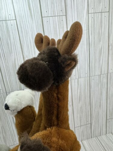 ACE USA Five Finger Hand Puppet Animals Moose Wolf Polar Bear Bird Husky - Picture 7 of 10