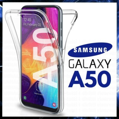 360° COVER for SAMSUNG GALAXY A50 TRANSPARENT SILICONE TPU BACK CASE