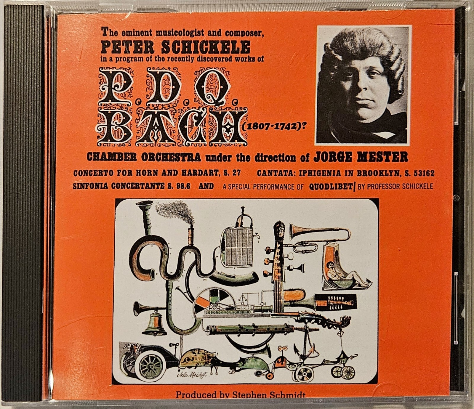 Pdq Machine Bach P.D.Q. BACH The Eminent Musicologist Composer Peter Schickele CD PDQ ...