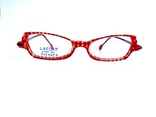 Nuovi occhiali Jean Lafont Youth rosso chiaro plaid occhi di gatto Ritournelle 605 45 15 125
