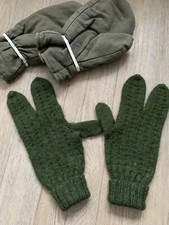Bundeswehr Handschuhe Strick und Fäustlinge, ca. 40 Jahre  alt