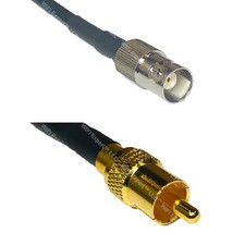 RFC195 BNC FEMALE to RCA MALE Coax RF Cable USA-Ship Lot
