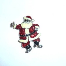 Glitter Enamel Santa claus hair clips barrette Q65A 