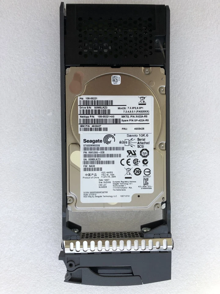 NetApp X422A-R5 600G 10K SAS 2.5" FAS2020 FAS2040 FAS2050 Hard Drive - Image 2 of 2