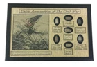 Union Ammunition Bullets of The Civil War with Display Case and COA