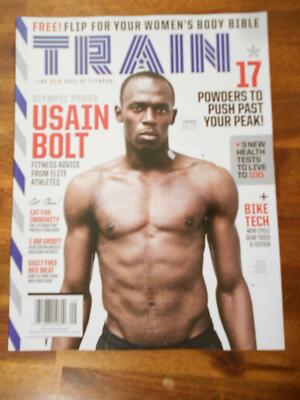 TRAIN bodybuilding muscle  magazine USAIN BOLT & LAUREN RAE 9-16