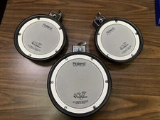 Roland 1 - PDX-8 & 2 - PDX-6 Dual Trigger Mesh Head V-Drum Pads Upgrade -H4D6397