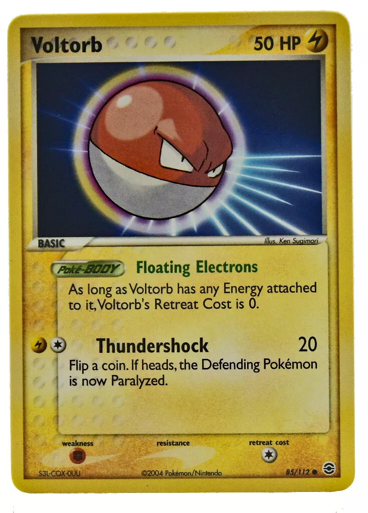 Pokemon Card Voltorb (EX FireRed & LeafGreen) 85/112 NEAR MINT Non-Holo  Common!!