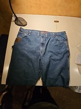 Mens Wrangler Riggs Workwear Denim Blue Jeans W 48 L 30