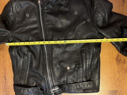 Vintage Harley Davidson Leather Jacket Eagle Motorcycle Biker Coat Black - Picture 3 of 24