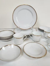 Sheffield Regency Gold Rim Fine China Plates Cups Bowls Replacement (You Pick)