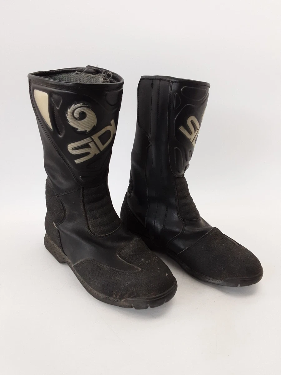 Vintage Sidi Women s Black Motorcycle Touring Boots Size 42EU UK8