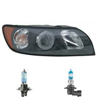 Scheinwerfer Links Schwarz H7/HB3 FüR Volvo V50 MW S40 II 544 Inkl. Osram Lampen