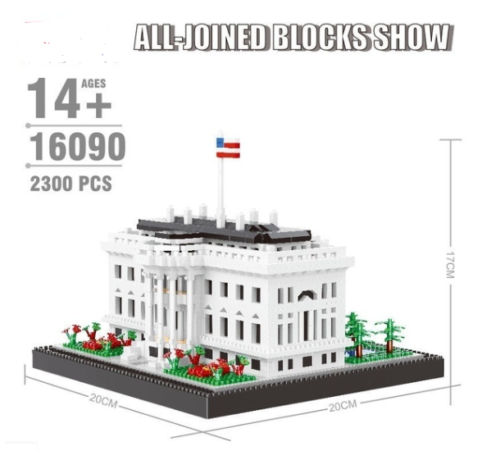 THE WHITE HOUSE BUILDING BLOCKS 2300 PCS+ CREATOR MASTER PIECE Custom lego