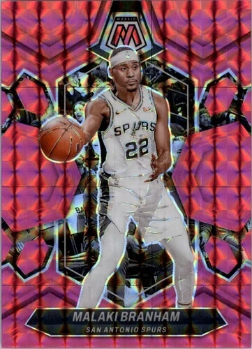 2023-24 Panini Mosaic Fast Break Pink Disco /149 #102 Malaki Branham Spurs