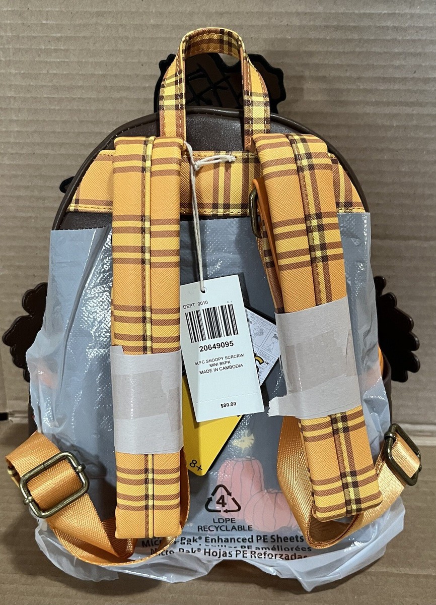 Loungefly Mini Backpack Peanuts Snoopy Scarecrow Cosplay
