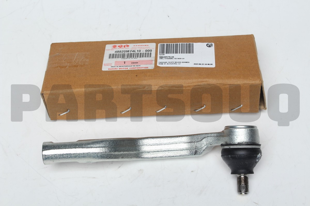 48820M74L10 Genuine Suzuki END, STEERING TIE ROD LH 48820-M74L1-0
