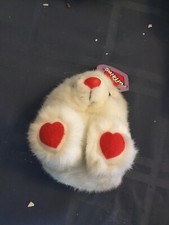 puffkins plush  2  1994 WHITE BEARS HUGS FULL OF LOVE NEW WITH TAG