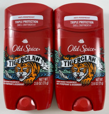 Lot of 2 Old Spice Tigerclaw Antiperspirant Deodorant 2.6 oz EXP 2/2024