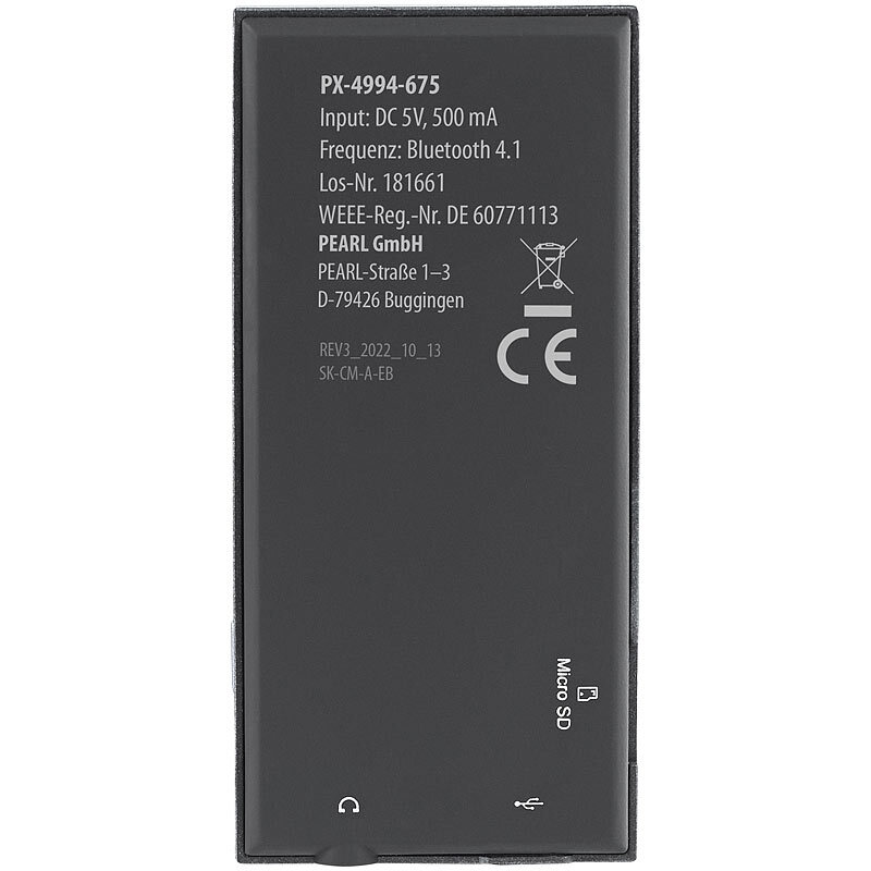 Thumbnail - Auvisio Mp3-player V3 Mit Ukw-radio & E-book-reader, Microsd,