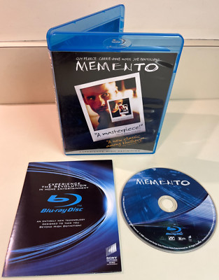 Memento Blu-ray, Christopher Nolan, Guy Pearce, Carrie-Anne Moss, Bonus
