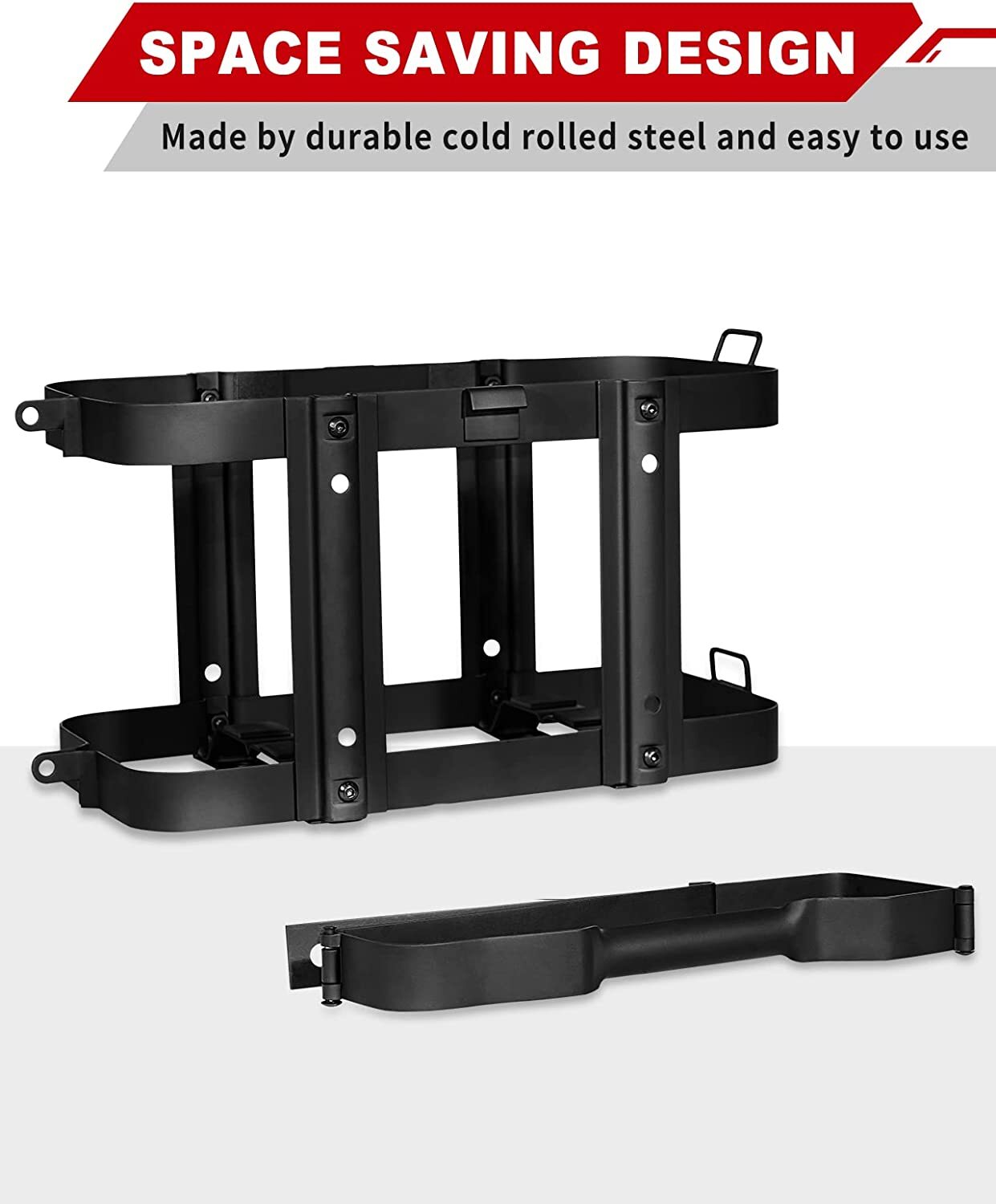 SPARKWHIZ 2023 Upgrade Lockable Jerry Can Mount Holder 5.28 Gallon ( 20 Liter )
