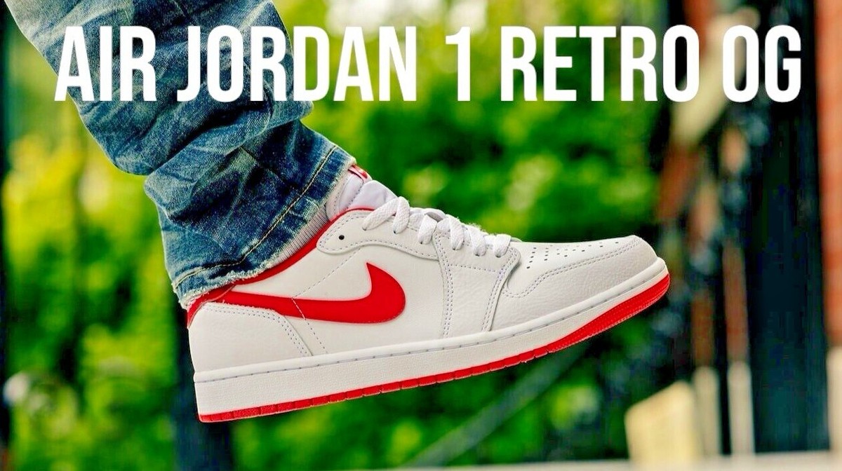 Nike Air Jordan 1 Low レッド/ホワイト US 6 size Amazon.com | Nike AIR Jordan 1 Retro Low OG CZ0790 161 Size
