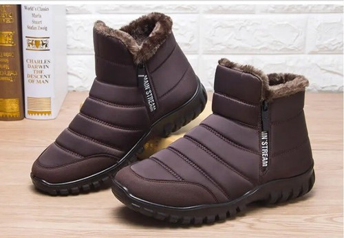 Winter Men Ankle Snow Boots Waterproof Non Slip Shoes Keep Warm Plush Plus Size - Bild 10 von 20