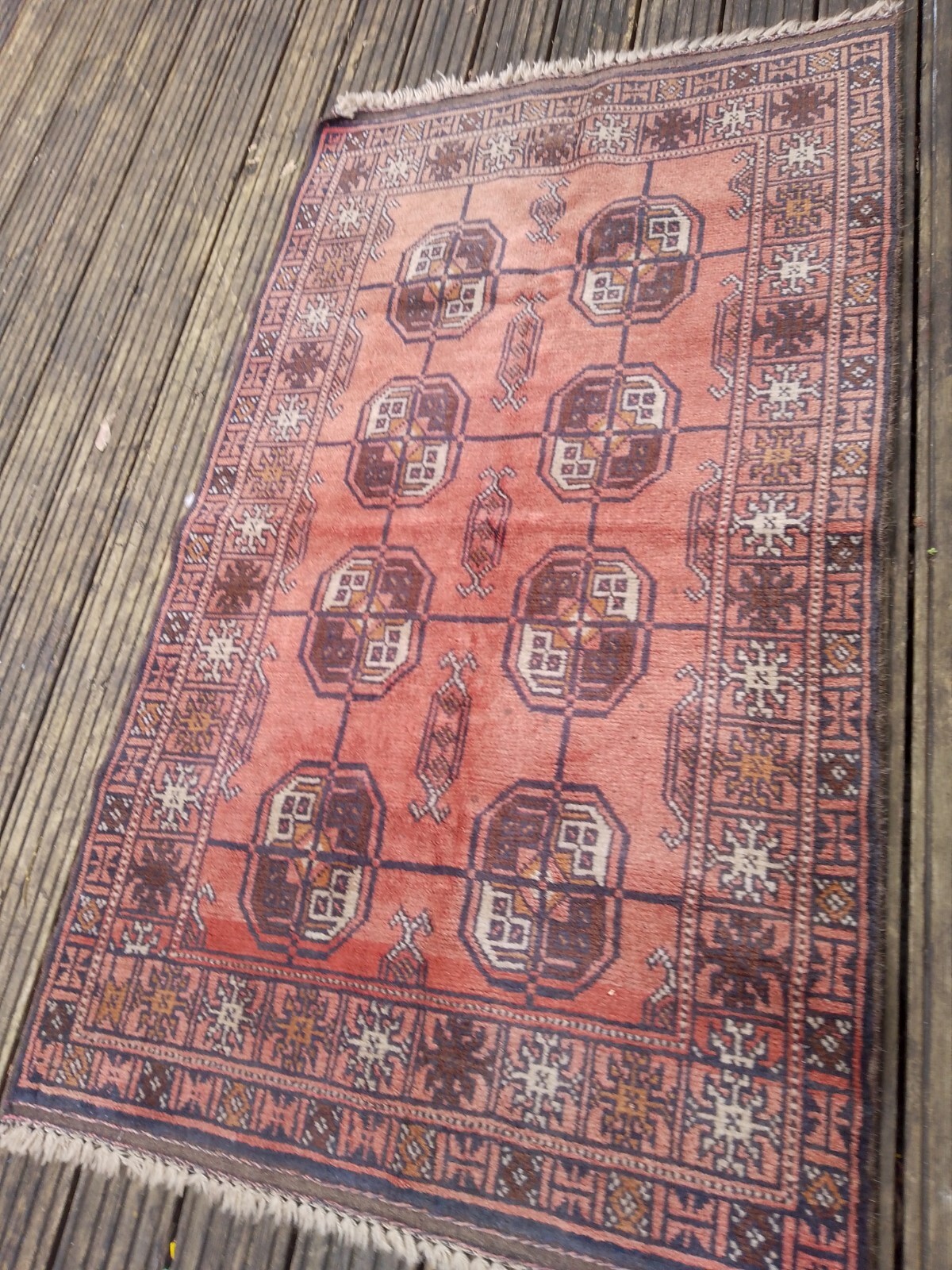 John Lewis afghan Bokhara Antique handmade rug Carpet Wool eBay