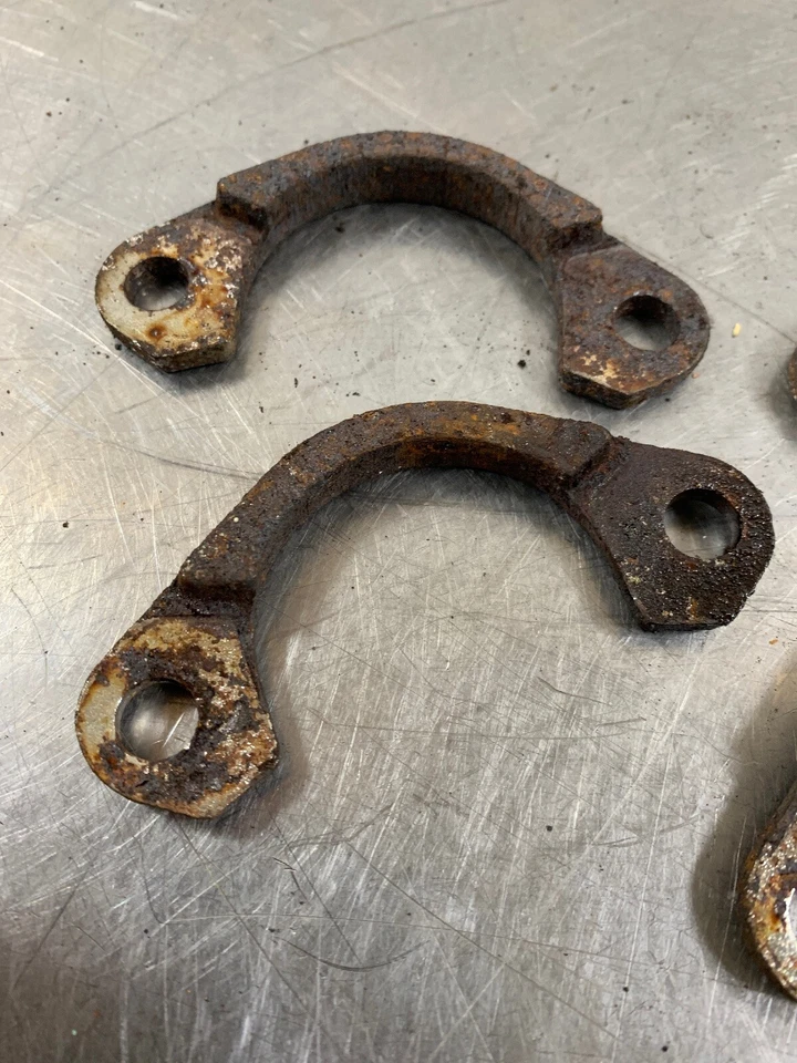 Braçadeiras de escape Kawasaki 93 Vulcan EN500A 1993 EN500 OEM cabeçalho clipes de retenção  - Imagem 2 de 4