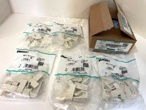 Panduit CMBIW-X Mini-Com Blank Module C, (Box of 50 PC) Off-White