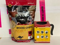 2Er Set Grandhall Wood Chip Soaker + RäUcherchips Kirsche Smoker Einweicher