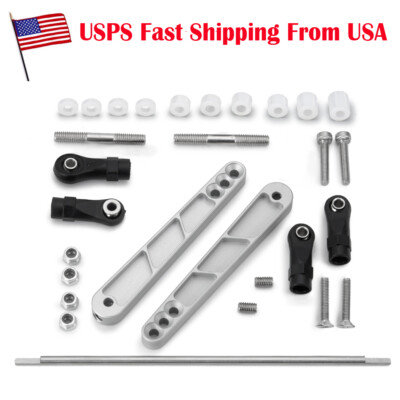 Adjustable Alloy CNC Rear Sway Bar Kit For Axial Wraith RR10 90048 Yeti 90050 US